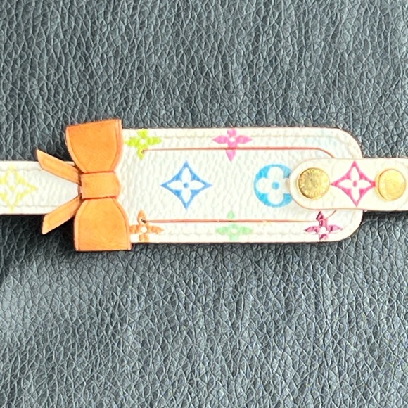 Louis Vuitton Vintage Multicolor Leather Address Bracelet - Picture 4 of 11